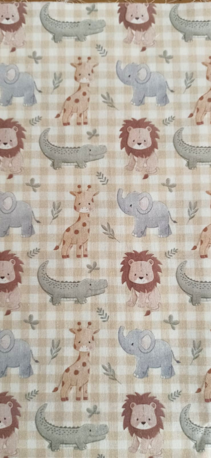 animales fondo vichy