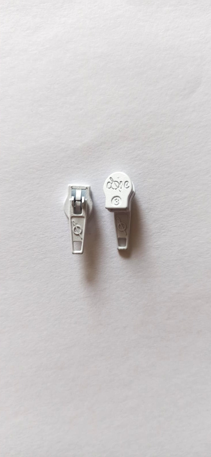 Cursor de cremallera malla 3 blanco