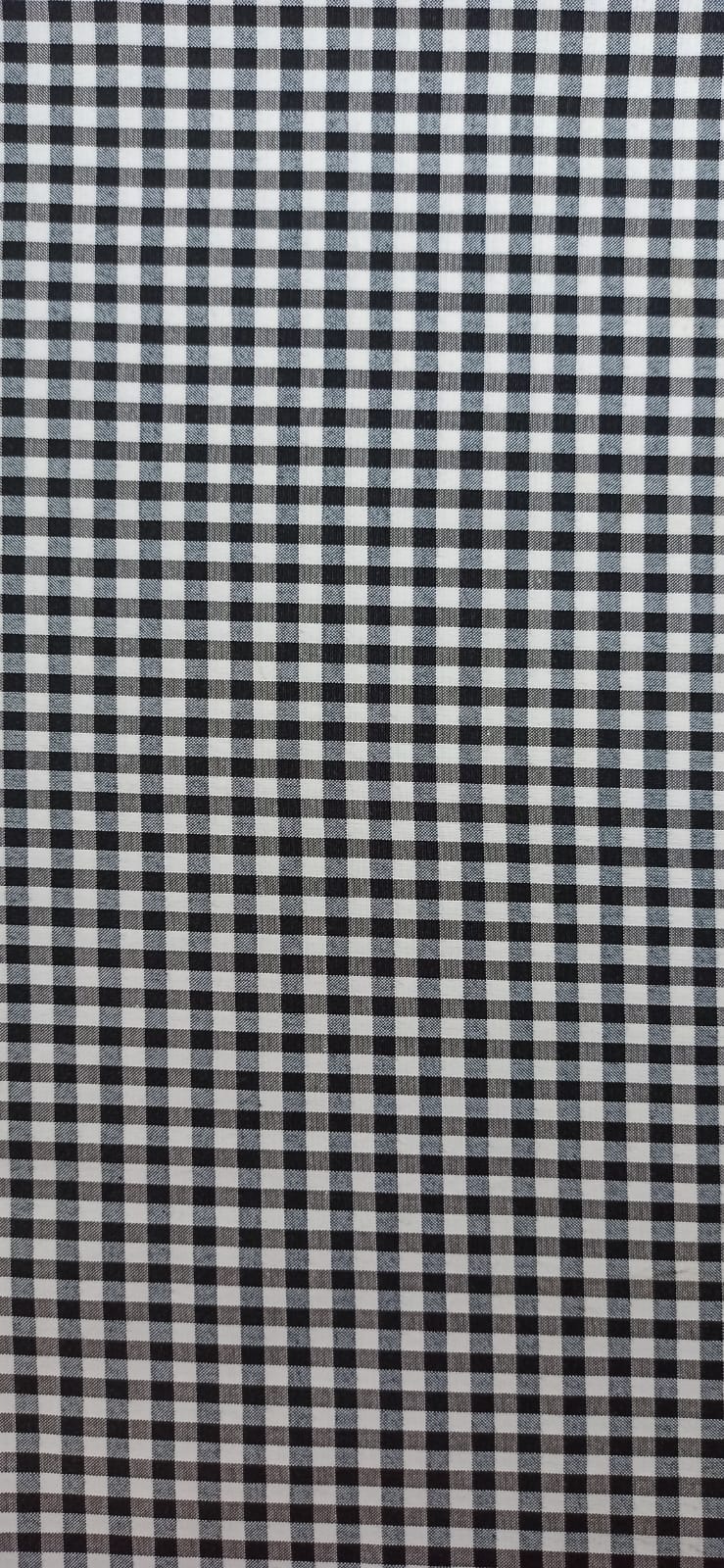 Vichy Negro 5mm - tela de algodón ancho 1,60m