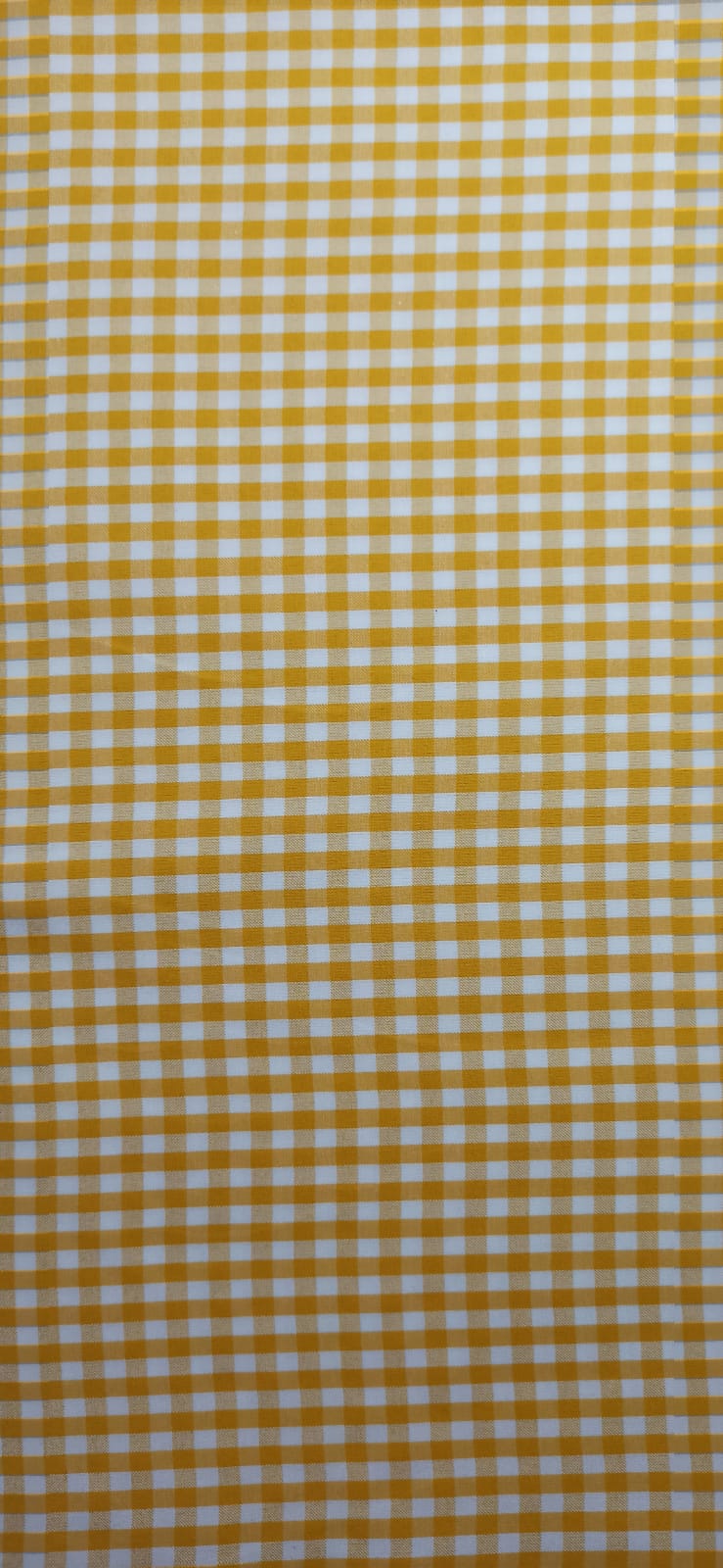 Vichy Amarillo 5mm - tela de algodón ancho 1,60m