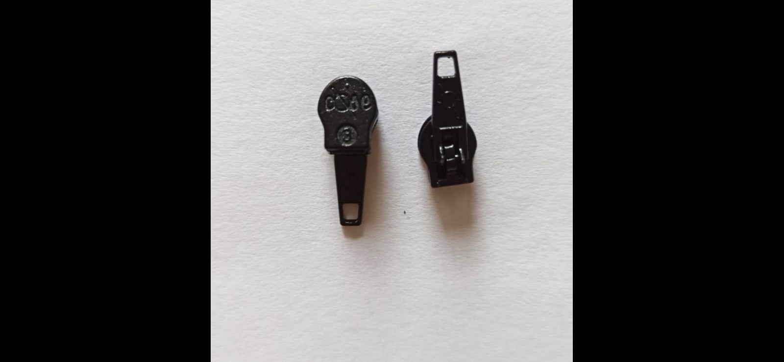 Cursor de cremallera malla 3 color negro