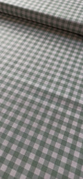 Tela de algodón cuadros vichy verde 1 cm - ancho 1,40 m