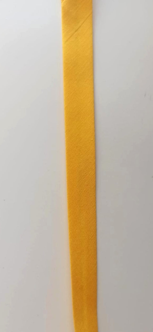 Cinta bies amarillo mostaza 18mm
