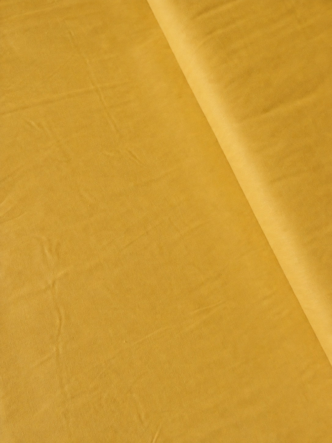 Algodón liso amarillo mostaza tela por metros