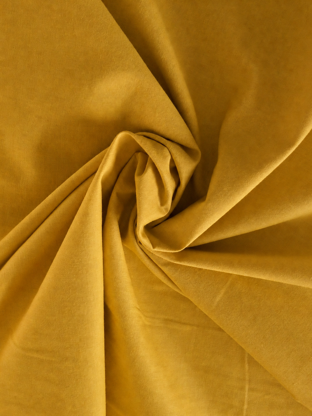Algodón liso amarillo mostaza detalle textura