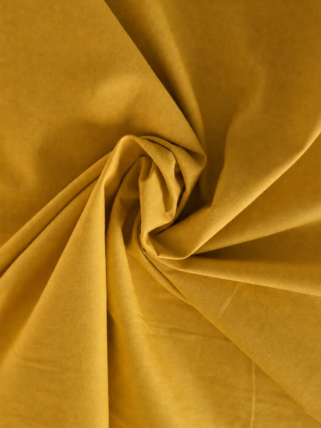 Algodón liso amarillo mostaza detalle textura