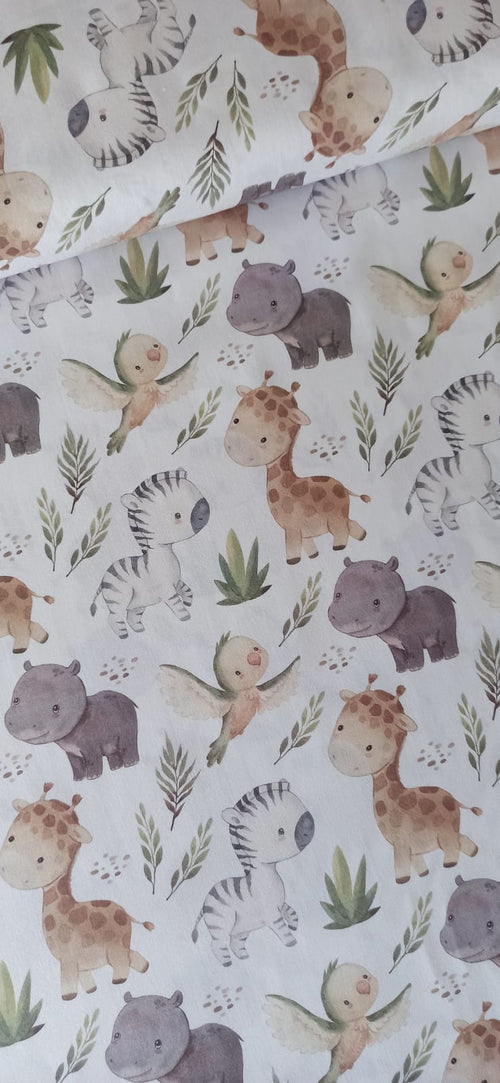 Algodón animales de la selva baby detalle