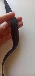 Cinta bies negro 18mm detalle