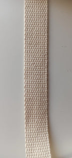 Cinta de mochila crema 25mm