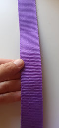 Cinta de polipropileno lila 30mm detalle
