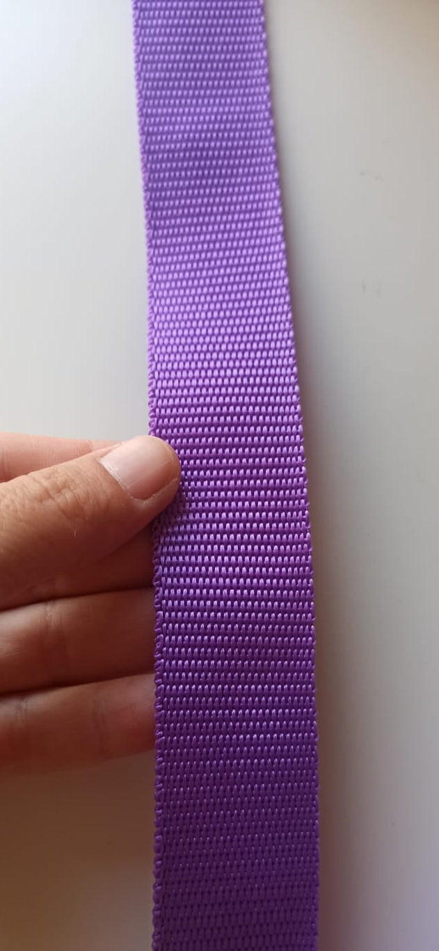Cinta de polipropileno lila 30mm detalle