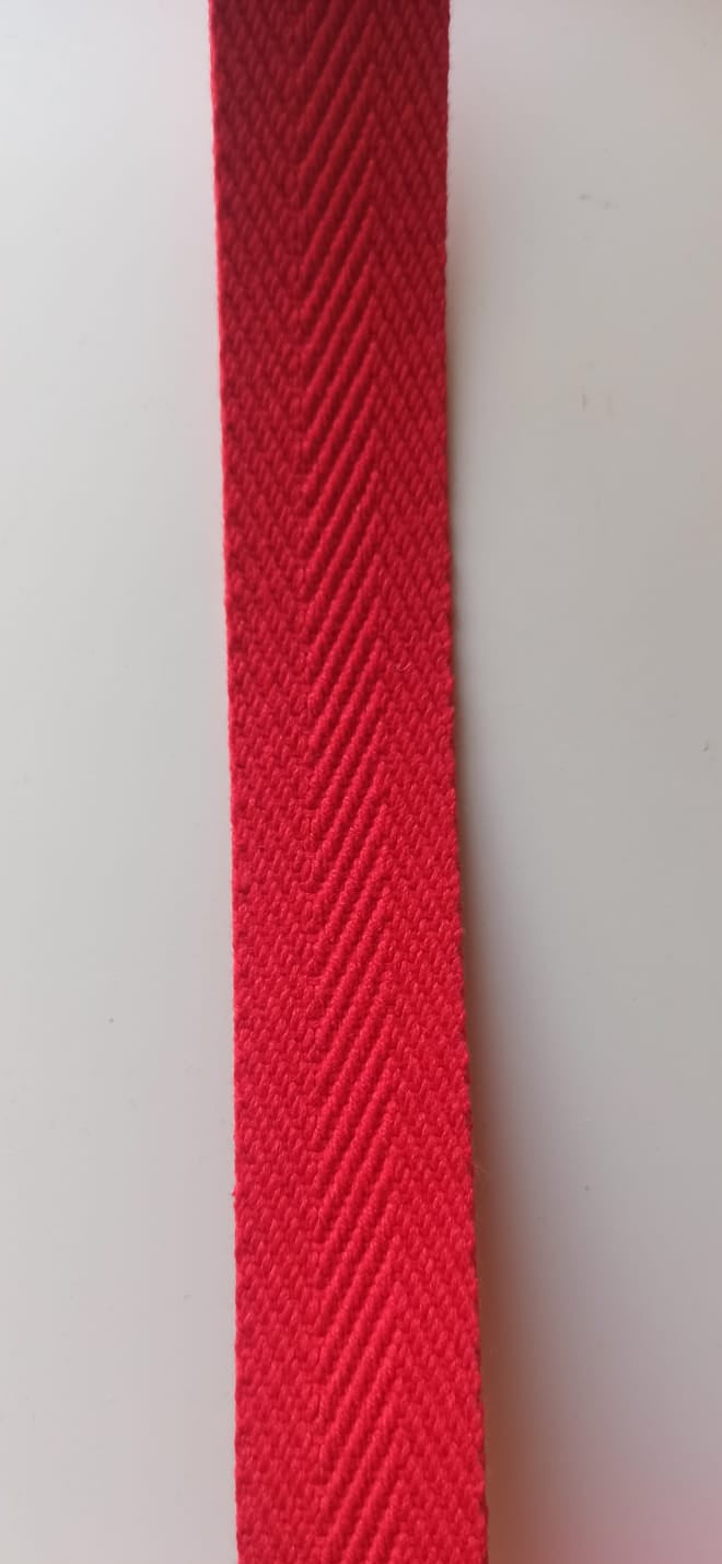 Cinta de espiga rojo 30mm