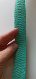Cinta de espiga verde medicina 30mm detalle