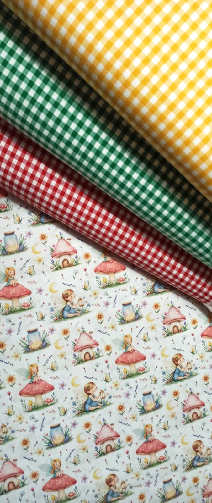 Tela Algodón Infantil Haditas y Setas - tela estampada ancho 1,40m