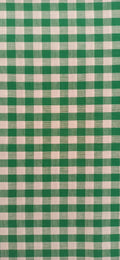 Retal de algodón cuadros vichy verde - 1,55 x 1,47 m