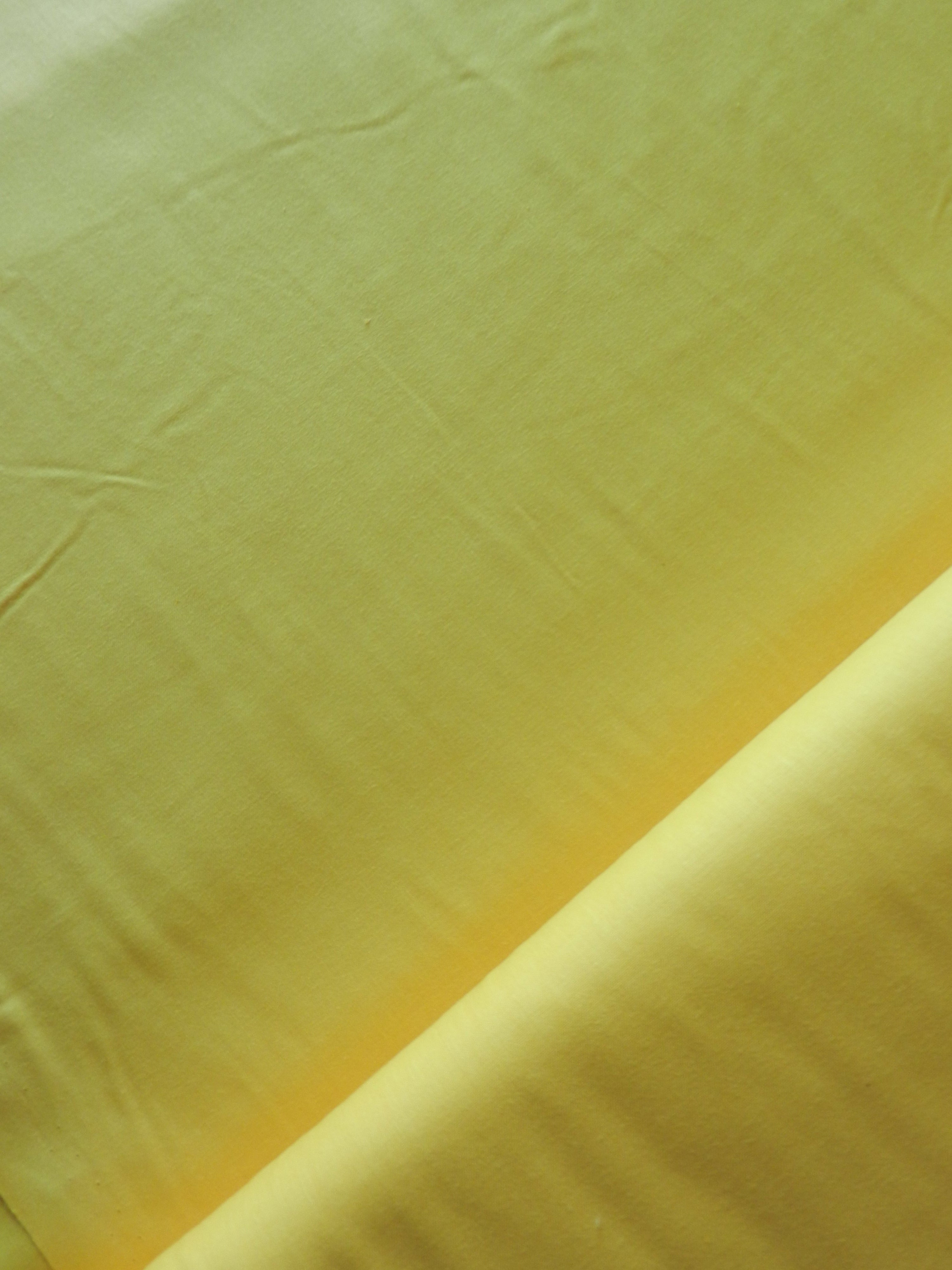 Tela de algodón liso amarillo - ancho 1,40 m