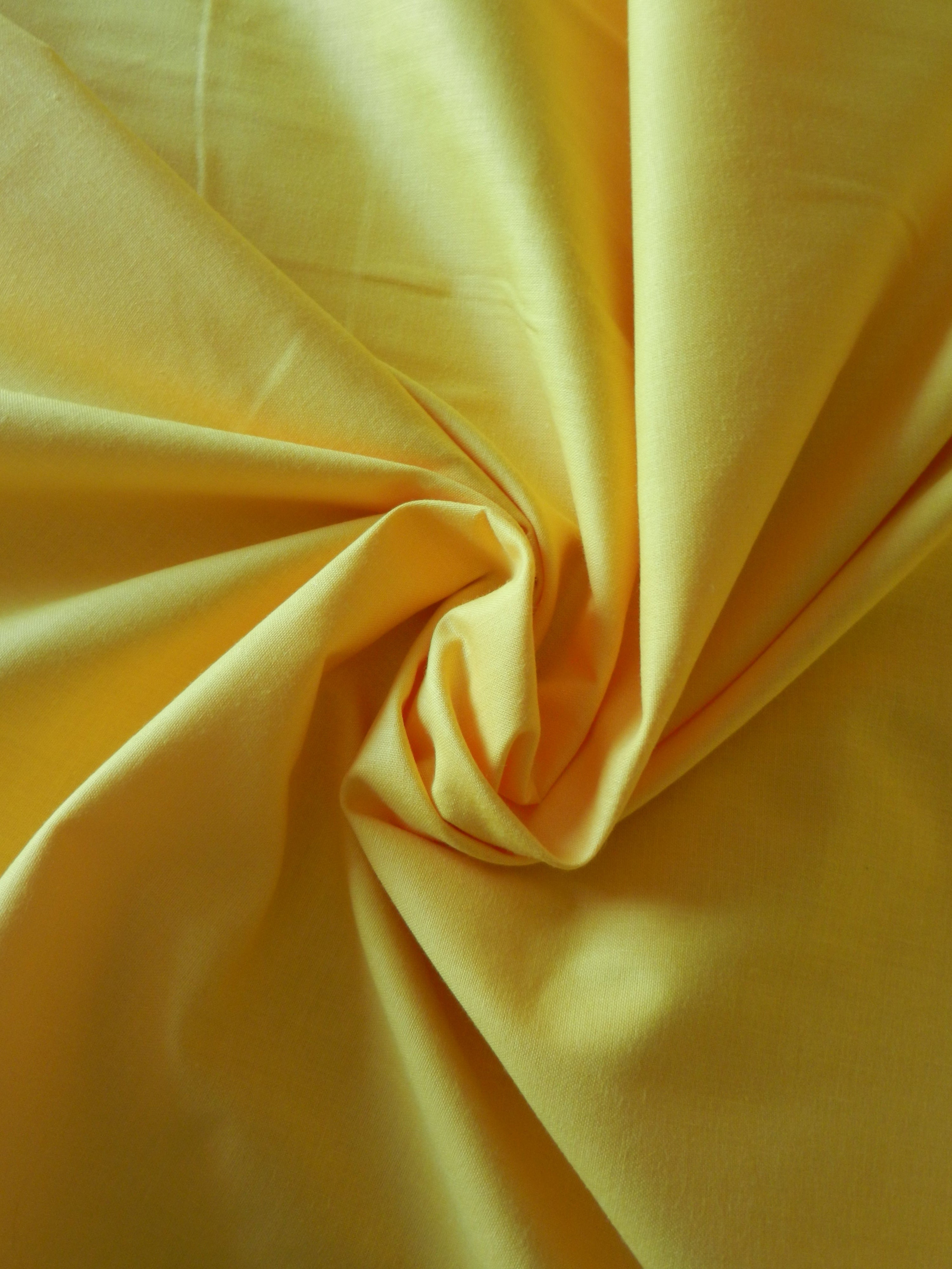 Tela de algodón liso amarillo - ancho 1,40 m
