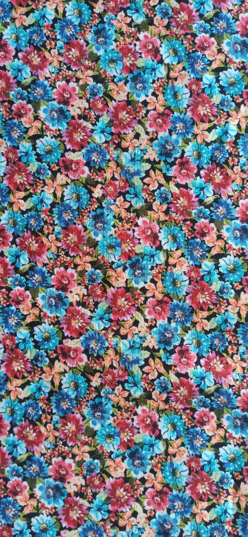 Algodón Floral - tela de algodón ancho 1,40m