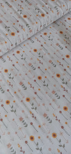 Algodón flores silvestres con tallo detalle