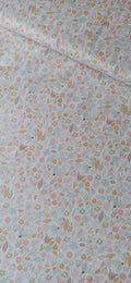 Algodón flores dulces pastel vista general