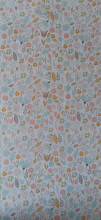 Algodón flores dulces pastel rollo