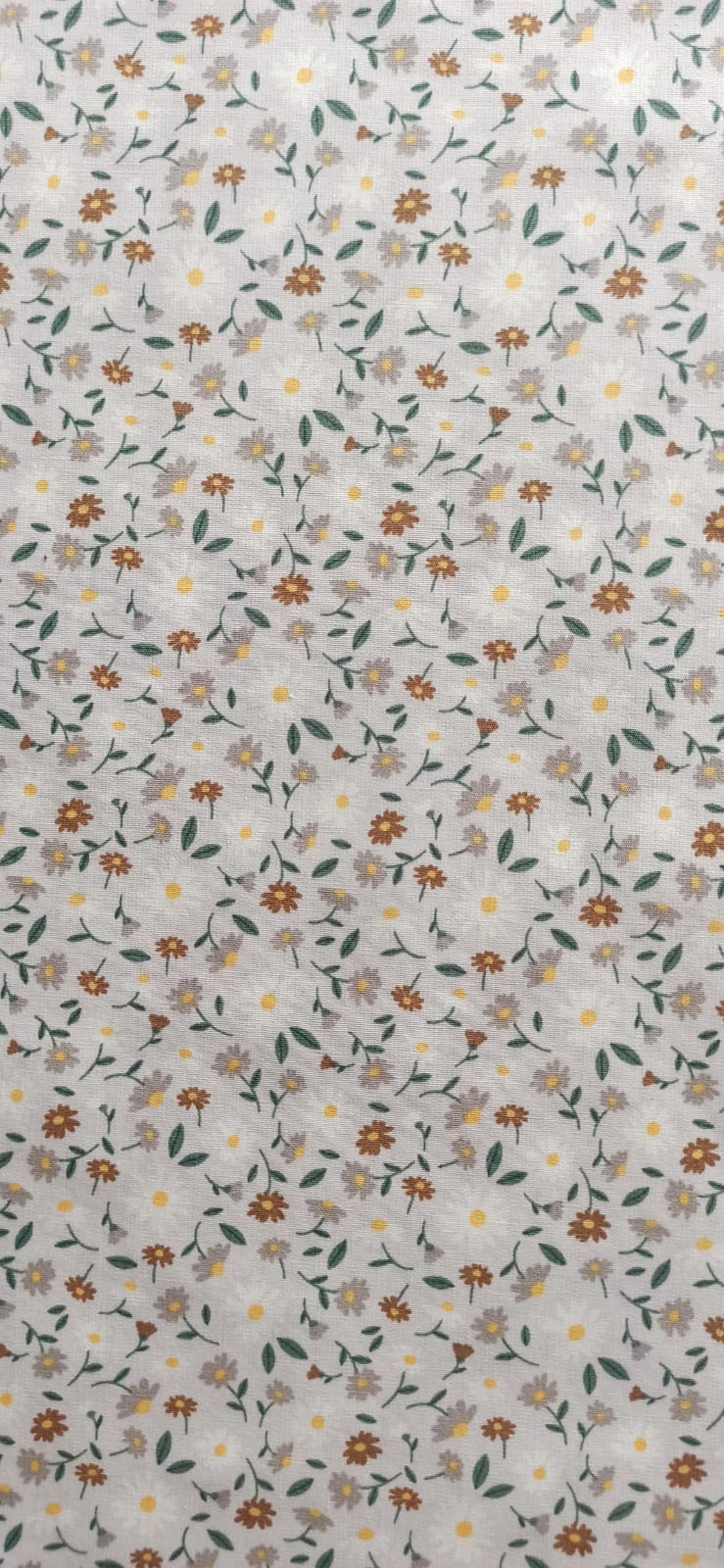 Tela de algodón estampado flores mini margaritas - ancho 1,40 m