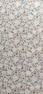 Tela de algodón estampado flores mini margaritas - ancho 1,40 m