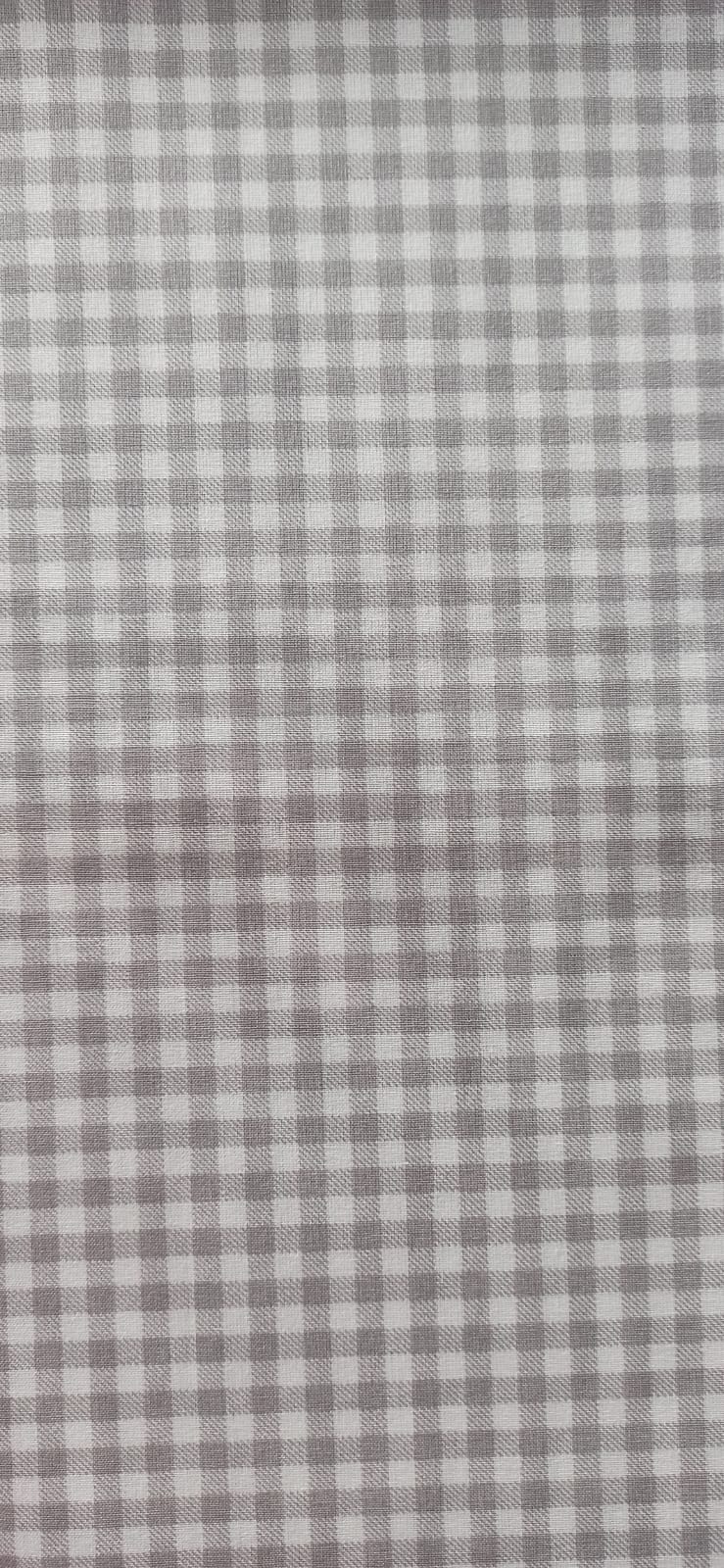 Algodón Cuadros Gris 5 mm - tela de algodón ancho 1,40m