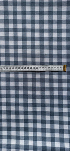 Loneta Vichy 1 cm Azulón - tela estampada ancho 2,80m