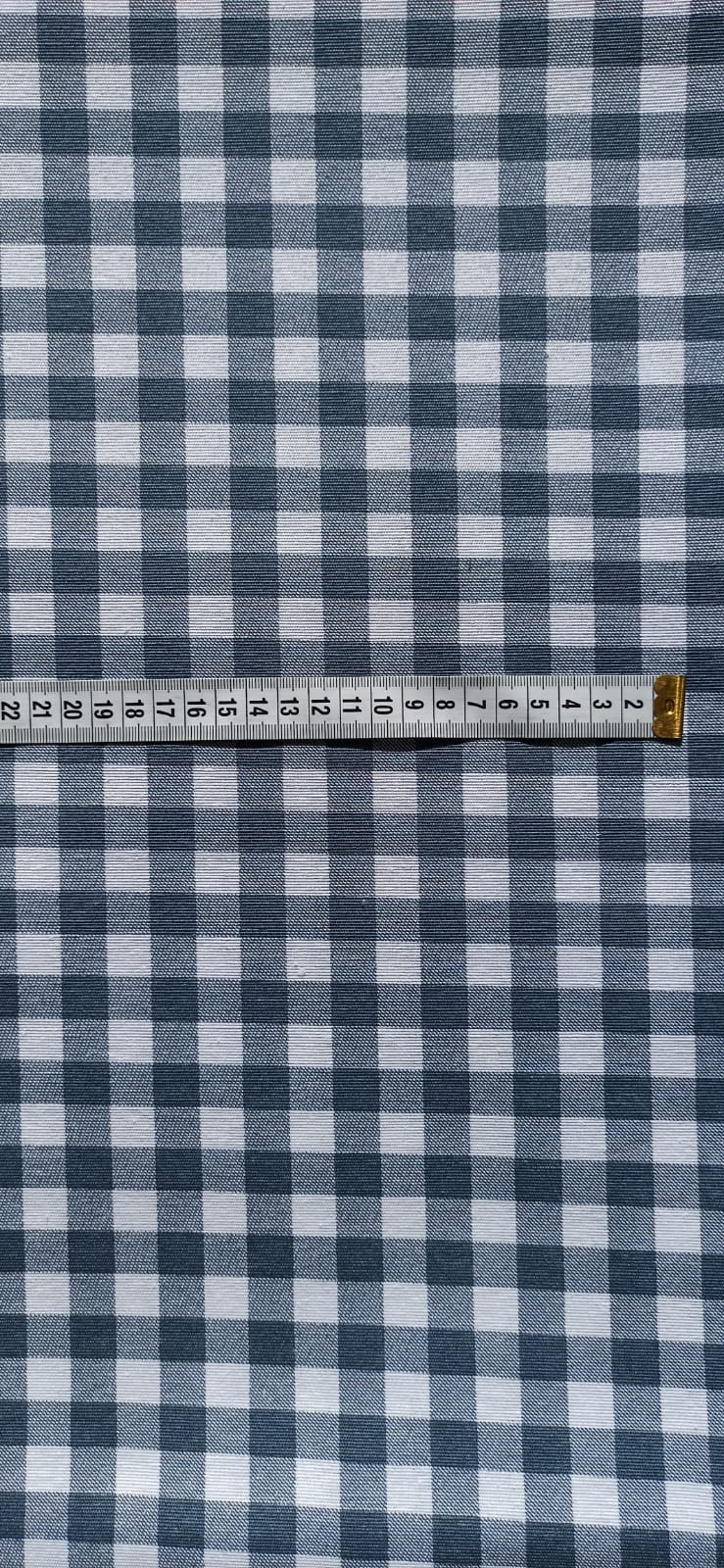 Loneta Vichy 1 cm Azulón - tela estampada ancho 2,80m
