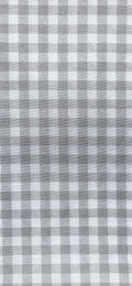 Loneta Vichy 1 cm Gris - tela estampada ancho 2,80m