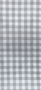 Loneta Vichy 1 cm Gris - tela estampada ancho 2,80m