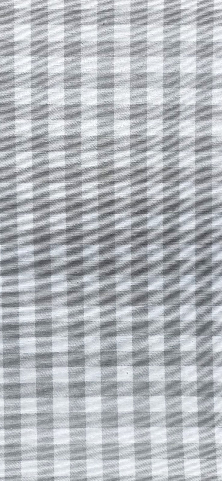 Loneta Vichy 1 cm Gris - tela estampada ancho 2,80m