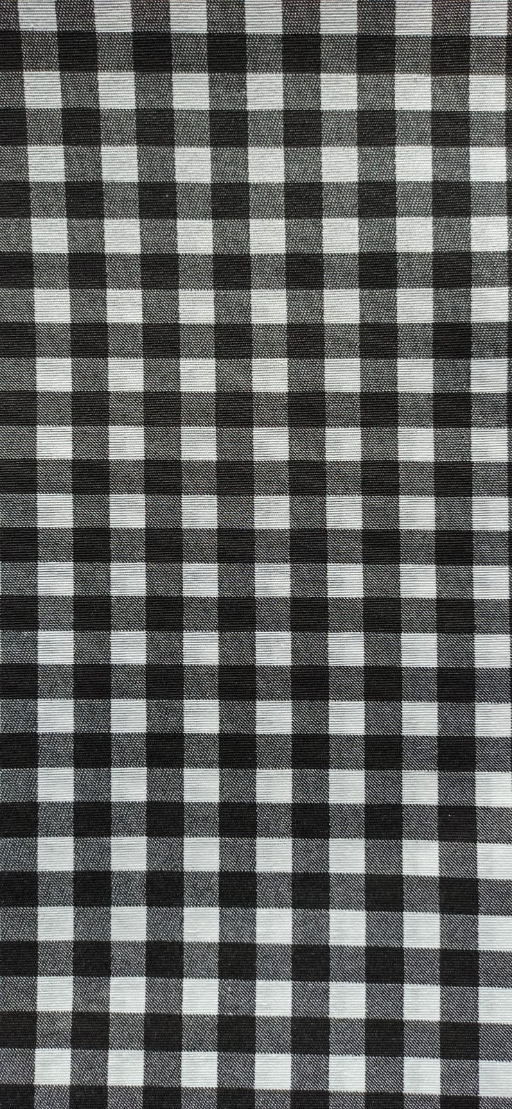 Loneta Vichy 1 cm Negro - tela estampada ancho 2,80m