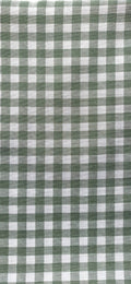 Loneta Vichy 1 cm Verde Oliva - tela estampada ancho 2,80m
