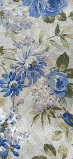 Loneta Flores Azules - tela estampada ancho 2,80m