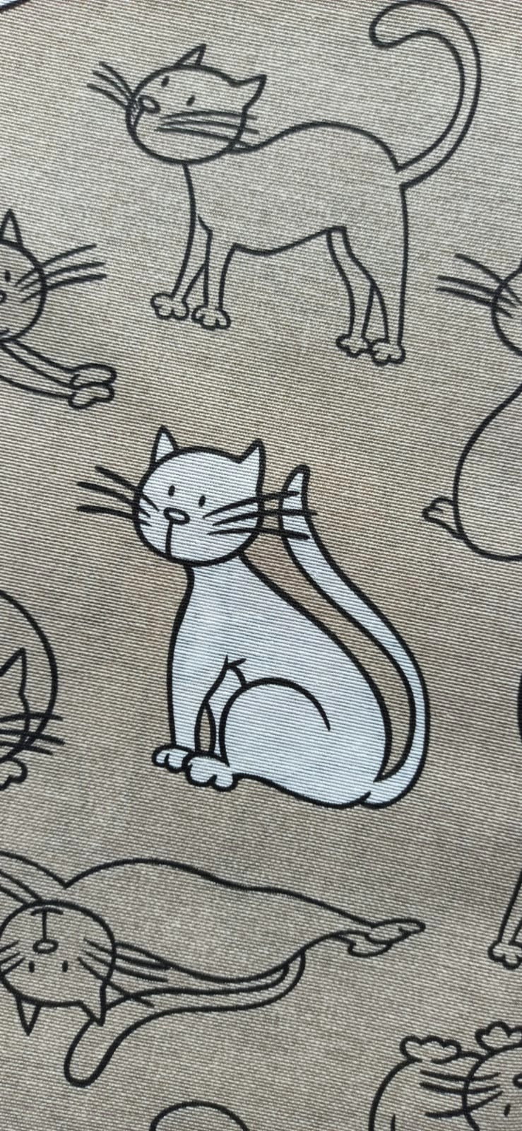Loneta Gatitos - tela estampada ancho 2,80m