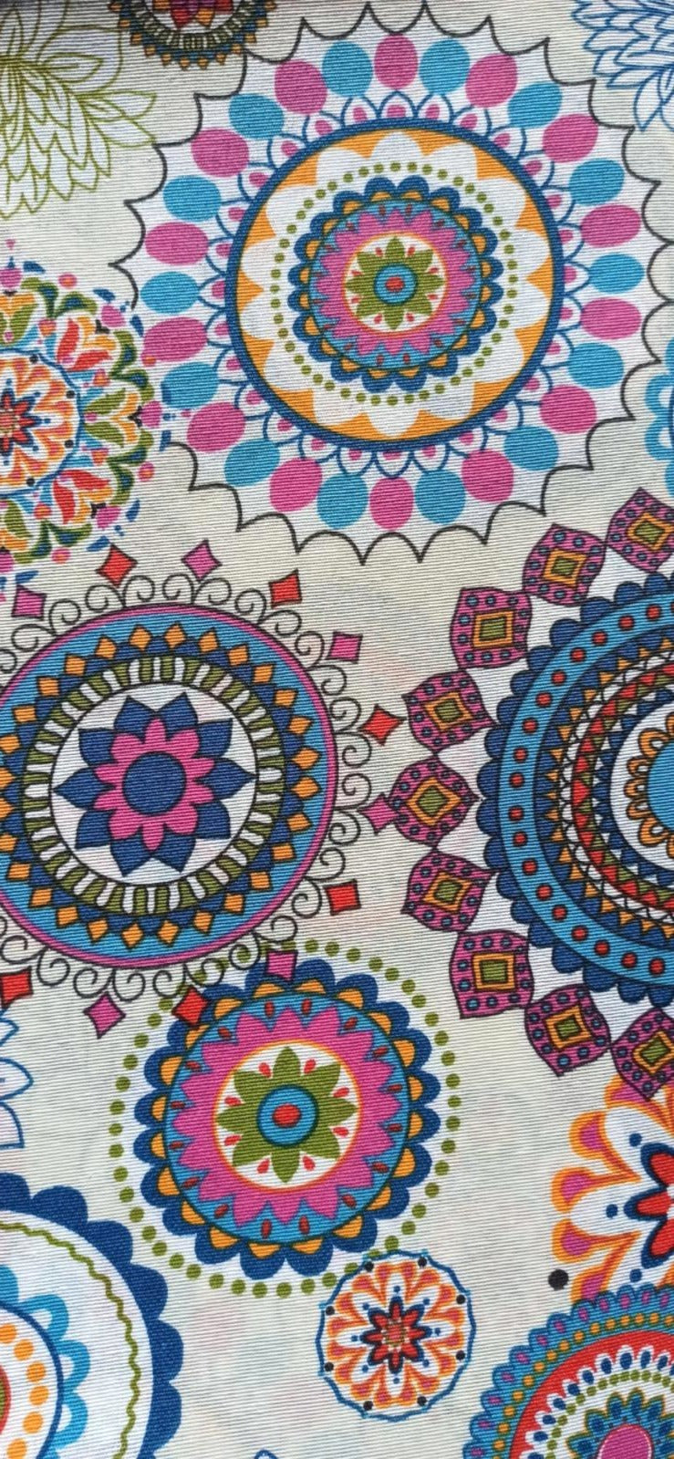 Loneta Mandala Colores - tela estampada ancho 2,80m