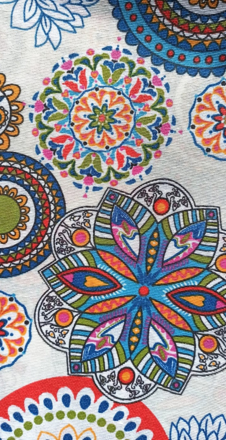 Loneta Mandala Colores - tela estampada ancho 2,80m