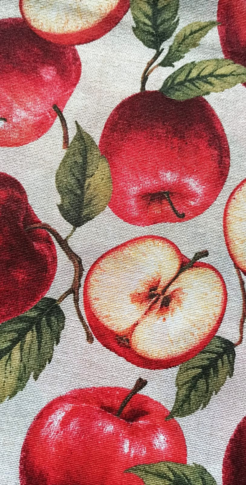 Loneta Manzana Roja Digital - tela estampada ancho 2,80m