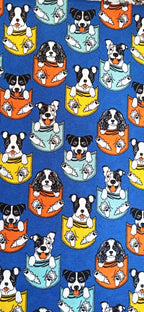 Loneta Perritos en Bolsillos - tela estampada ancho 2,80m