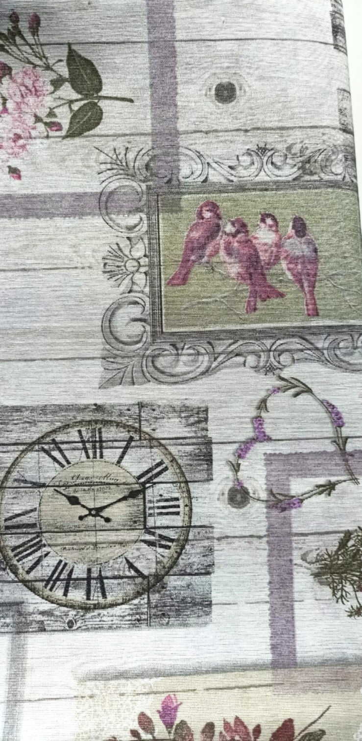 Loneta Romántica Vintage - tela estampada ancho 2,80m