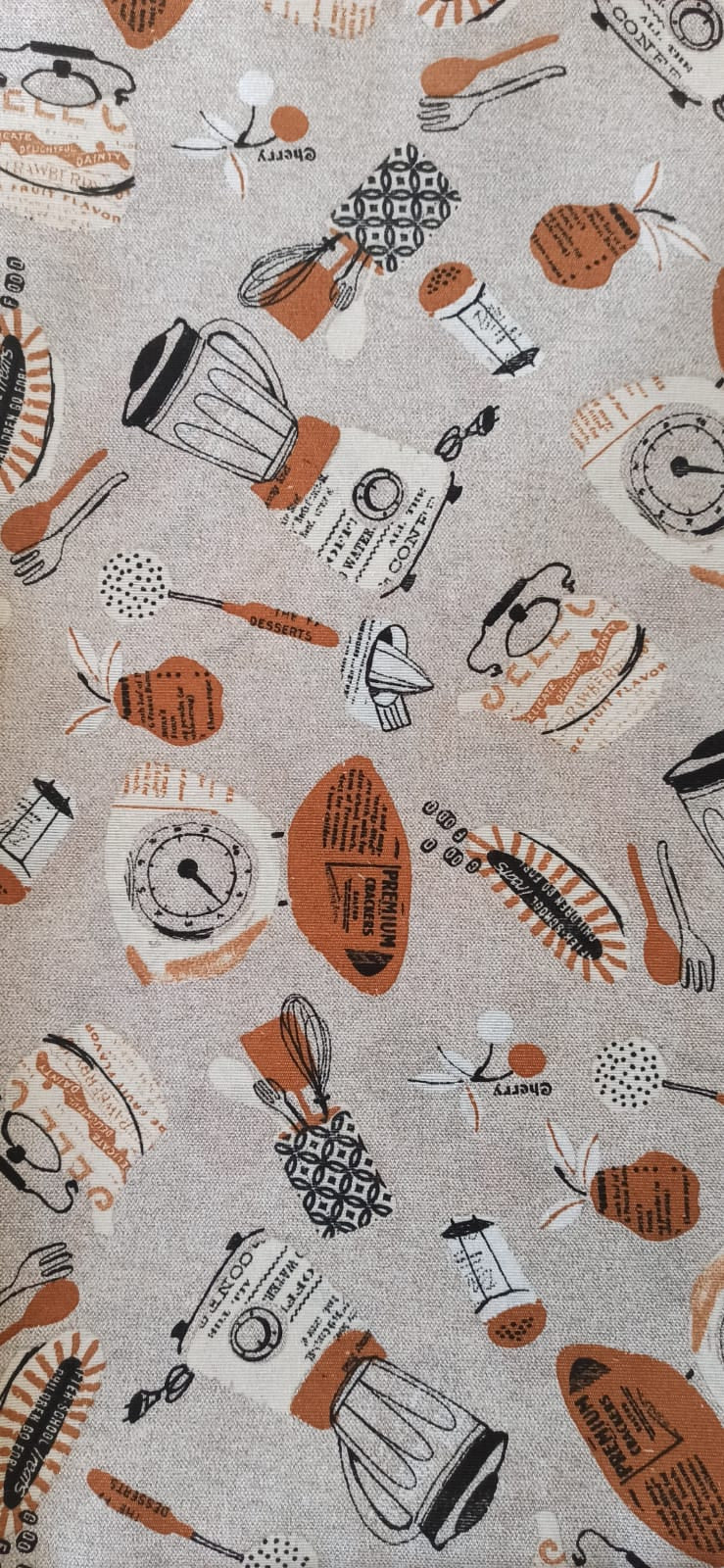 Loneta Cocina - tela estampada ancho 2,80m