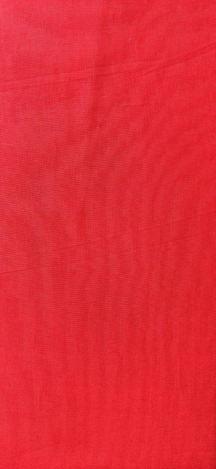 Algodón Liso Rojo - tela de algodón ancho 1,40m