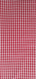 Tela vichy seersucker rojo y blanco 5 mm - ancho 1,48 m"