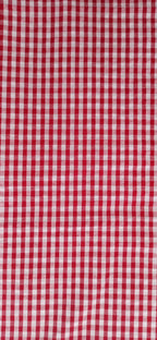 Tela vichy seersucker rojo y blanco 5 mm - ancho 1,48 m"
