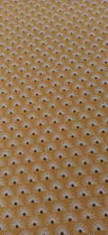 Retal de algodón estampado soles amarillo mostaza - 0,50 x 1,50 m