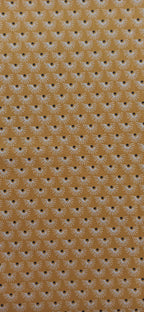 Retal de algodón estampado soles amarillo mostaza - 0,50 x 1,50 m