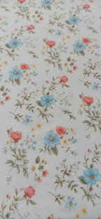 Algodón Floral Liberty Fondo Natural - tela de algodón ancho 1,40m