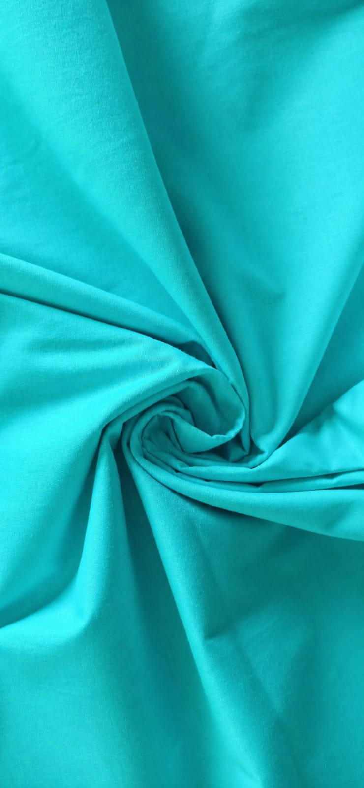 Algodón Liso Turquesa Intenso - tela de algodón ancho 1,40m